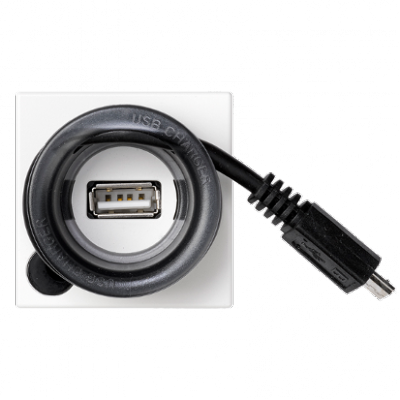 Ładowarka USB K45 USB-A + micro USB 5V DC 2A 45×45mm
