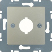 Płytka centralna z otworem Ø 18,8 mm do aparatów zgłoszeniowych lakierowana; System płytek centralnych
