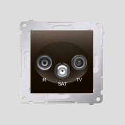 Gniazdo antenowe R-TV-SAT końcowe/zakończeniowe (moduł)