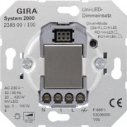  Gira System 2000 Uniwersalny podtynkowy ściemniacz LED (ściemniacz przyciskowy)