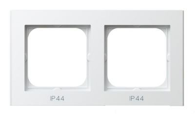 Ramka podwójna do łączników IP-44 (biały)