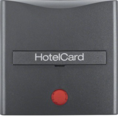 Łącznik na kartę hotelową-nasadka z nadrukiem i soczewką; B.1/B.3/B.7 Glas