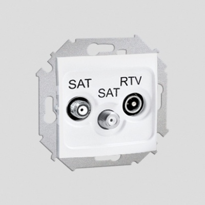 Gniazdo antenowe RTV-SAT-SAT końcowe (moduł)
