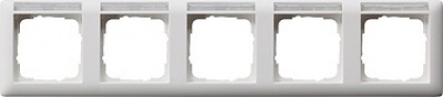 Ramka z polem opisowym Standard 55 biały matowy