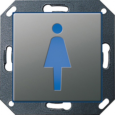 Lampka orientacyjna LED WC Panie Gira E22 naturalny stalowy