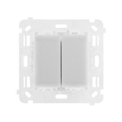 Łącznik/Przycisk podwójny uniwersalny, 230V, 2x6A
