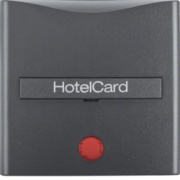 Łącznik na kartę hotelową-nasadka z nadrukiem i soczewką; B.1/B.3/B.7 Glas