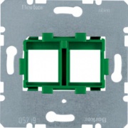  Berker Płytka nośna z zielonym elementem mocującym 2-krotna mechanizmy
