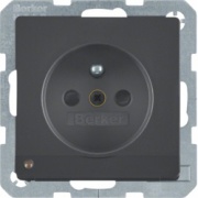  Berker Gniazdo z uziemieniem i podświetleniem orientacyjnym LED Q.1/Q.3