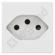  Legrand MOSAIC GNIAZDO 2P+Z STANDARD SZWEDZKI - 2 MODUŁY BIAŁE TYP13