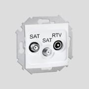Gniazdo antenowe RTV-SAT-SAT końcowe (moduł)