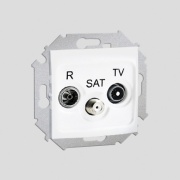  Kontakt Simon Gniazdo antenowe RTV-SAT przelotowe 10 dB (moduł)