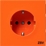  Gira Gniazdo SCHUKO ZSV Gira F100 pomarańczowa