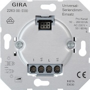 Ściemniacz 2-kan. uniwers. 2x50-260W Urządzenie podtynk.