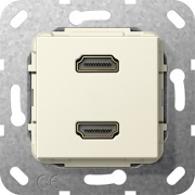  Gira HDMI podwójny Przejściówka Urządzenie podtynk. 
