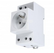  Elektriko  Gniazdo modułowe 2P+Z 10/16A 230V na szynę 002414010