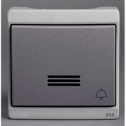  Schneider/Merten przycisk z podświetleniem, biały z piktogramem