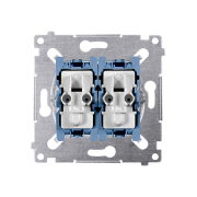  Kontakt Simon Łącznik schodowy podwójny z podświetleniem (mechanizm) 10AX 250V, szybkozłącza,