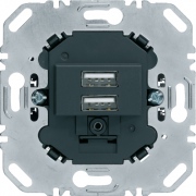  Berker one.platform Mechanizm gniazda USB ładowania 3.0 A 230 V, antracyt, mat