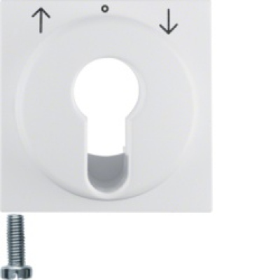 Element centralny do łącznika żaluzjowego na klucz; śnieżnobiały; S.1/B.1/B.3/B.7 Glas