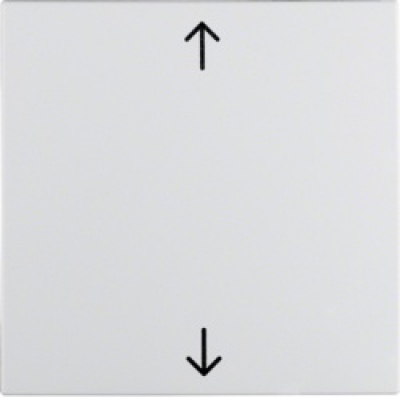 Klawisz z nadrukiem symbolu "strzałki"; śnieżnobiały; S.1/B.1/B.3/B.7 Glas