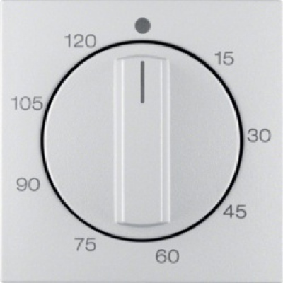 Element centralny z pokrętłem regulacyjnym do mechanicznego łącznika czasowego; alu; B.1/B.7 Glas