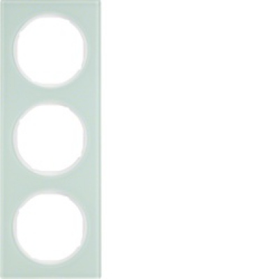 Ramka 3-krotna Berker R.3 szkło, biały