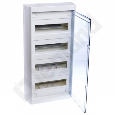 Rozdzielnica NEDBOX 4 X 12 drzwi TRANSPARENTNE
