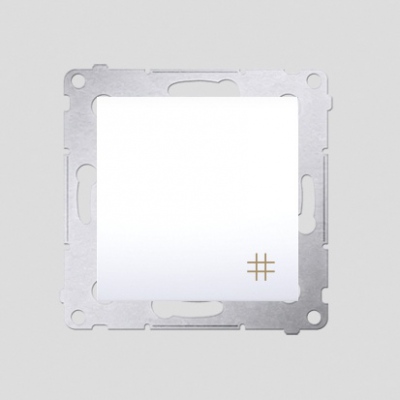 Łącznik krzyżowy (moduł) 10AX, 250V~, szybkozłącza; biały