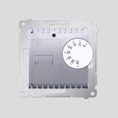 Regulator temperatury z czujnikiem wew. (moduł) srebrny (met.)