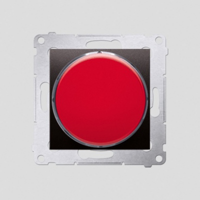 Sygnalizator świetlny LED – światło czerwone (moduł) 230V~; antracyt (met.)