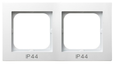 Ramka podwójna do łączników IP44 (biały)