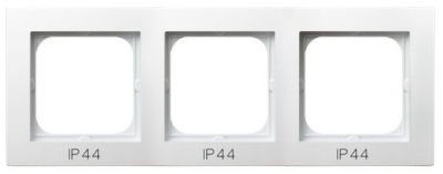 Ramka potrójna do łączników IP44 (biały)