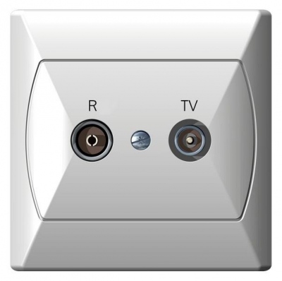 Gniazdo RTV GAP-10 dB (biały)