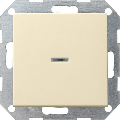 Łącznik przyciskowy kontr, przełączalny System 55 kremowy