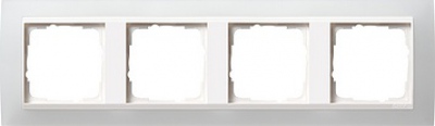 Ramka poczwórna do białych Gira Event Opaque biały