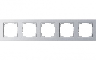 Ramka pięciokrotna Gira E2 kolor aluminiowy