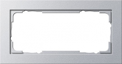 Ramka podwójna bez przegrody Gira E2 kolor aluminiowy