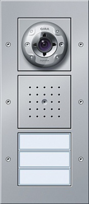 Domofon natynkowy video potrójna System Domofon kolor aluminiowy