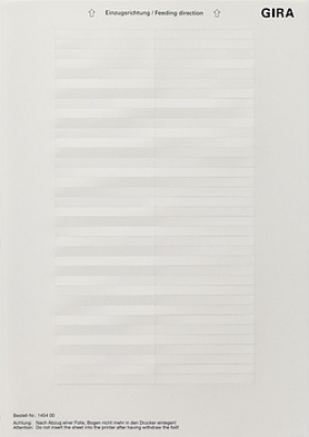 Arkusz opisowy 67,5x6,9 mm Akcesoria