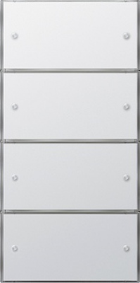 KNX Czuj przycisk 3 Komfort poczw.(2+2) Gira F100 biały