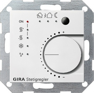 Regulator KNX System 55 biały matowy