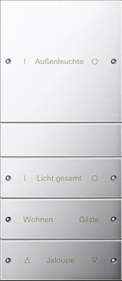 Zestaw przełączn. poczw.,możliwy opis System 55 chrom
