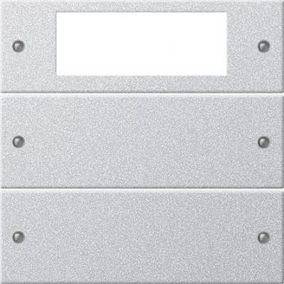 Zestaw przełączn. podwójny Plus System 55 kolor aluminiowy