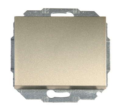 Wyłącznik 1-klawiszowy 1-biegunowy Satyna