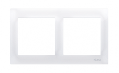 Ramka 2-krotna uniwersalna IP20 / IP44; biała