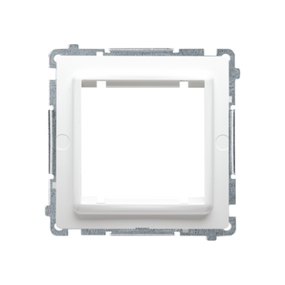 Adapter przejściówka na osprzęt standardu 45×45 mm biały