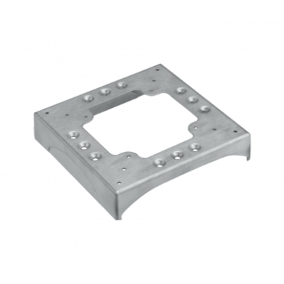 Podstawa DCS ALU 1 wycięcie 130×18 i 3 nacięcia 85×18 stal nierdzewna