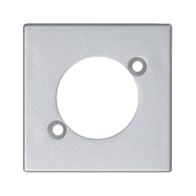 Płytka K45 pusta do złącza XLR 45×45mm aluminium