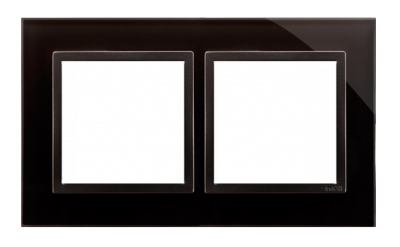 Ramka 2- krotna szklana zastygła lawa
